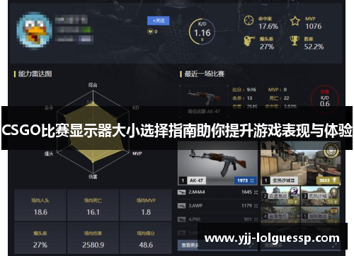 CSGO比赛显示器大小选择指南助你提升游戏表现与体验